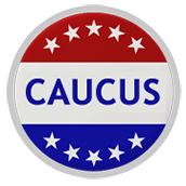 Caucus button