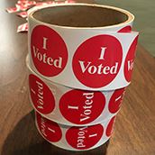 I voted rolls - square