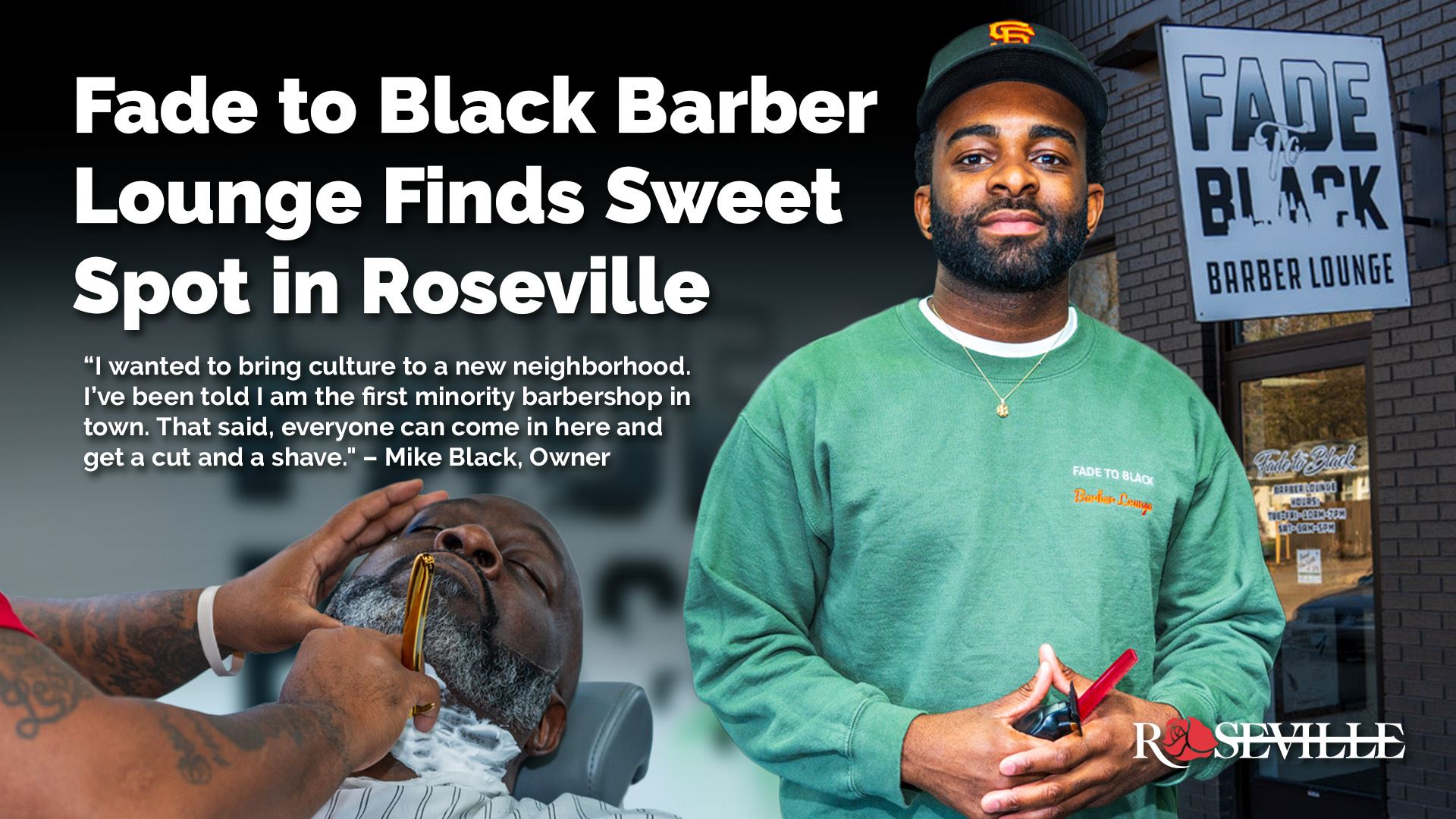 Fade to Black Barber Lounge  Finds Sweet Spot in Roseville