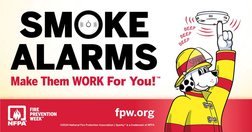 Smoke alarms make them work for you.