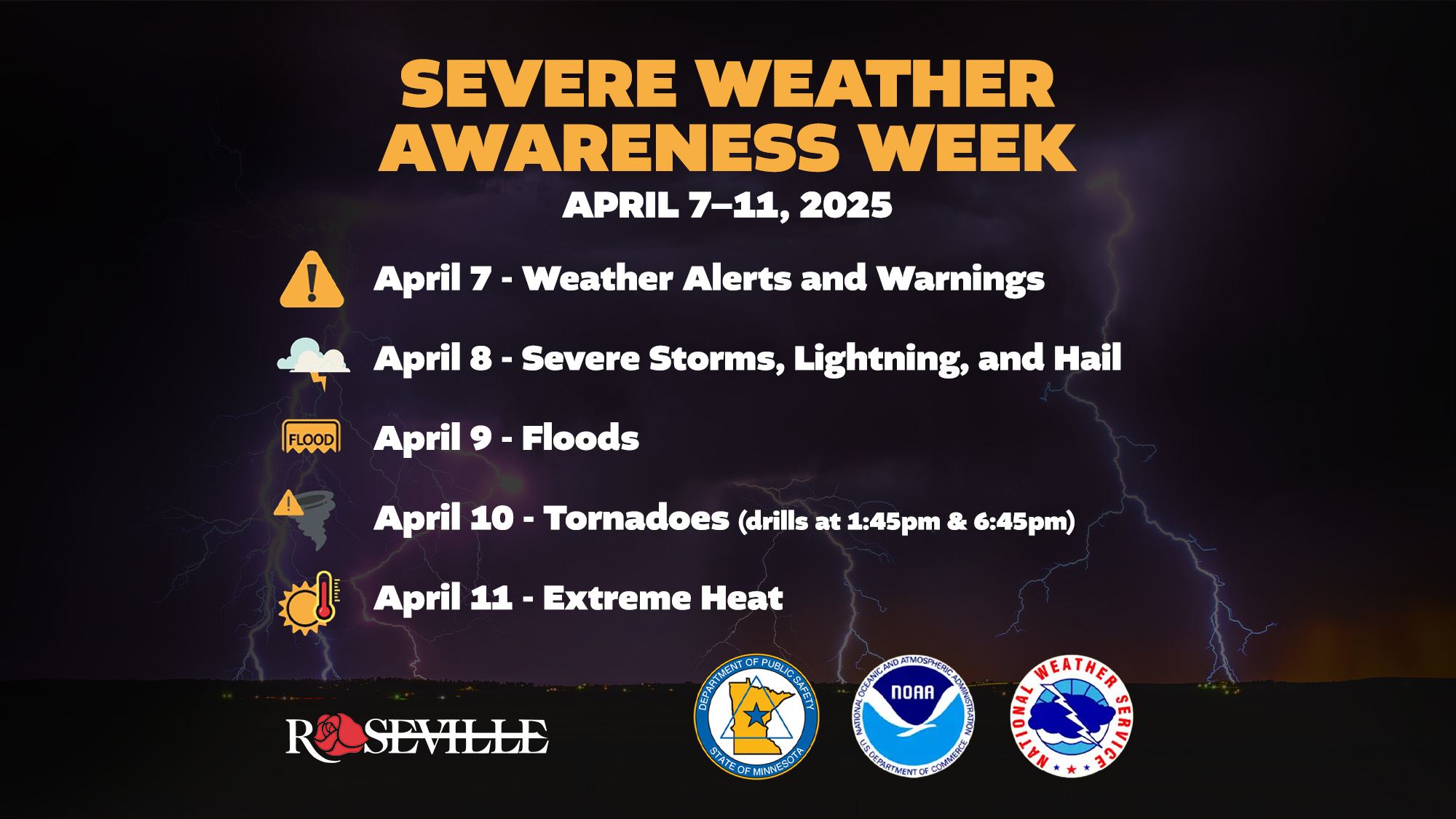 Severe Weather Awareness Week - April 7-11