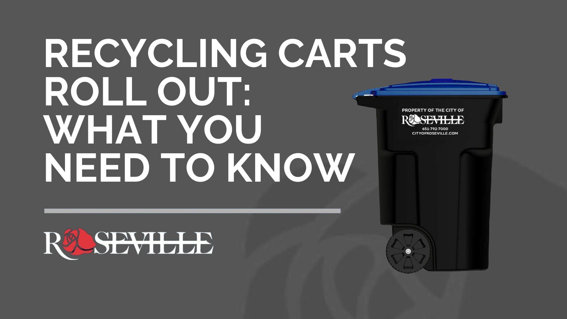 Recyling Carts roll out What you need to Know