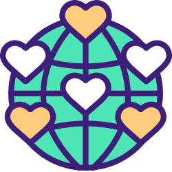 A globe icon represents diversity and inclusion.